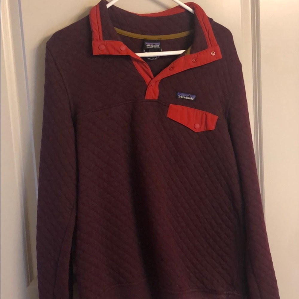 Quilted Patagonia Snap-T sz medium